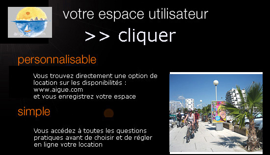 surfer avec votre ipod ou ipad sur les locations de vacances aigue à la grande motte